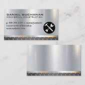 Staal | Metallisch | Hamermoersleutel Visitekaartje (Voorkant / Achterkant)