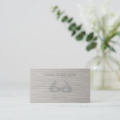 "Staal" Opticiaanse Visitekaartjes (Staand voorkant)