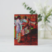 Staal Pan Drummer SD0104 Briefkaart (Staand voorkant)