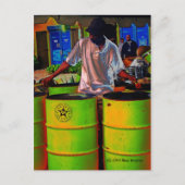 Staal Pan Drummer SD0108 Briefkaart (Voorkant)