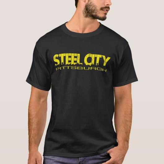 Staal Pittsburgh - Mannen en armlasstijlen T-shirt (Voorkant)