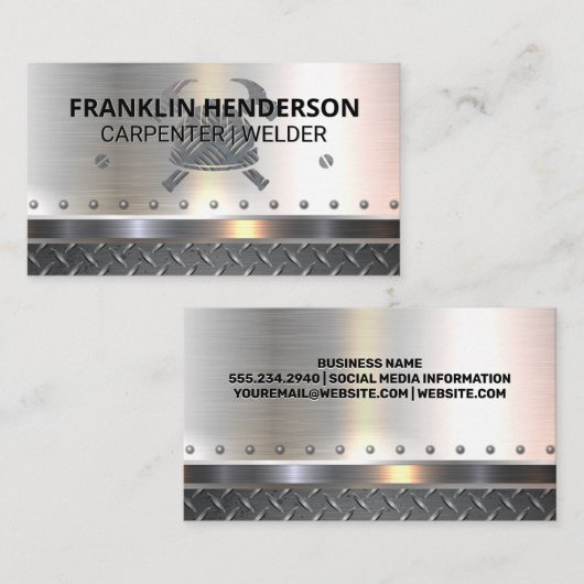 Staal | Rivieren | Bouw | Las Visitekaartje (Voorkant / Achterkant)