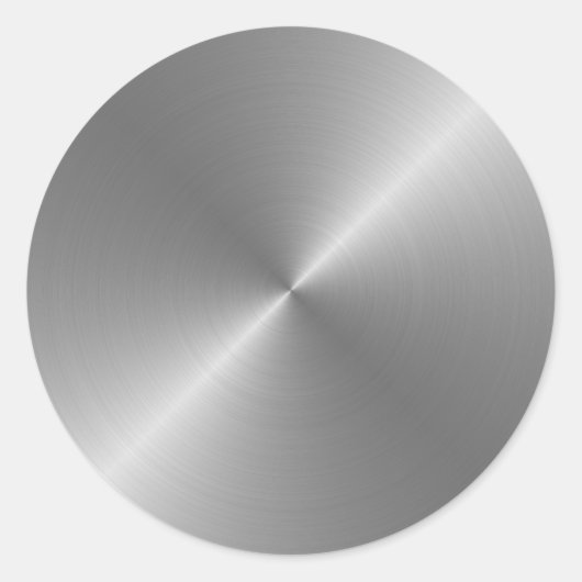 Staal Ronde Sticker (Voorkant)