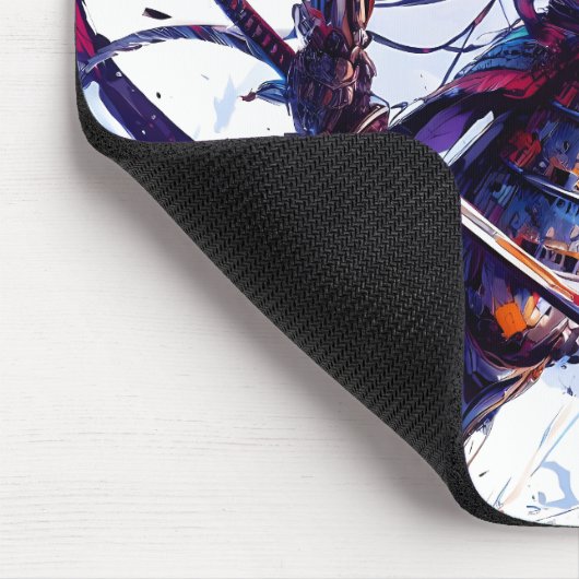 Staal Serenity: De Samurai Sentinel Mousepad Muismat (Hoek)