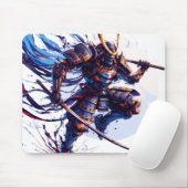 Staal Serenity: De Samurai Sentinel Mousepad Muismat (Met muis)