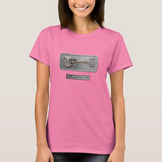 Staal Steampunk Guitar T-shirt (Voorkant)