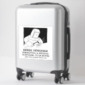 Staal, vervaardiging en bekleding sticker (Koffer)