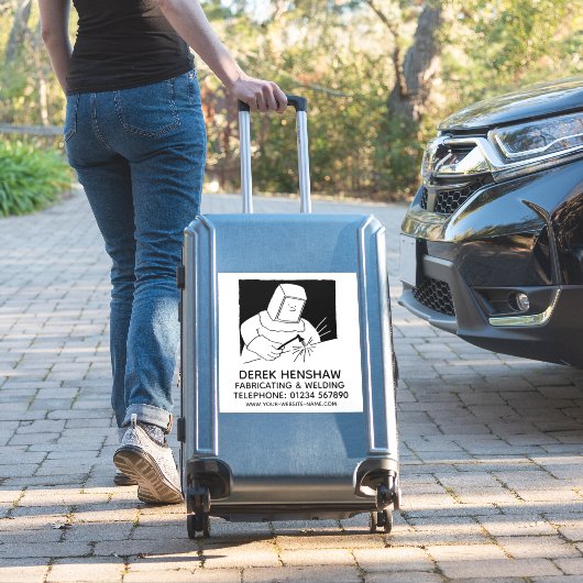 Staal, vervaardiging en bekleding sticker (Koffer Insitu)