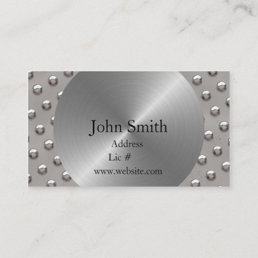 Staal Visitekaartje (Achterkant)