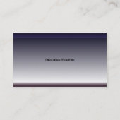 Staal Visitekaartje (Achterkant)