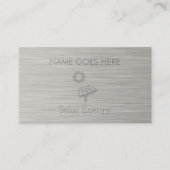 "Staal" Zonneenergie-Visitekaartjes Visitekaartje (Voorkant)