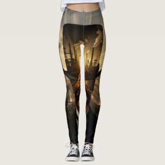 Staal & Zonsondergangen Het Industriële Grensgebie Leggings