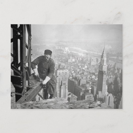 Staalarbeider Empire State, 1936 Briefkaart (Voorkant)