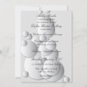 Staalbels Bubbles Blended Family Photo Wedding Kaart (Achterkant)