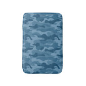 Staalblauwe Monocolor Camo Badmat (Voorkant Verticaal)