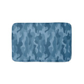 Staalblauwe Monocolor Camo Badmat (Voorkant)