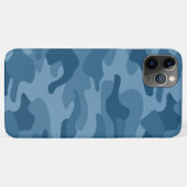 Staalblauwe Monocolor Camo Case-Mate iPhone Case (Achterkant (horizontaal))