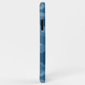 Staalblauwe Monocolor Camo Case-Mate iPhone Case (Achterkant/rechts)