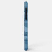 Staalblauwe Monocolor Camo Case-Mate iPhone Case (Achterkant/links)