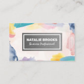 Staalborstel | Artistieke achtergrond Visitekaartje (Voorkant)