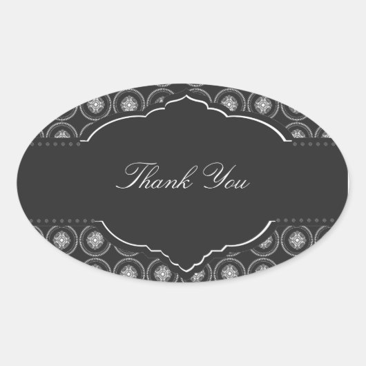 Staalcirkels Dank u Sticker (Voorkant)