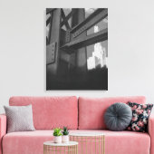 staalconstructie Skyscraper Architecture Canvas Afdruk (Insitu (Woonkamer))