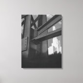 staalconstructie Skyscraper Architecture Canvas Afdruk (Voorkant)