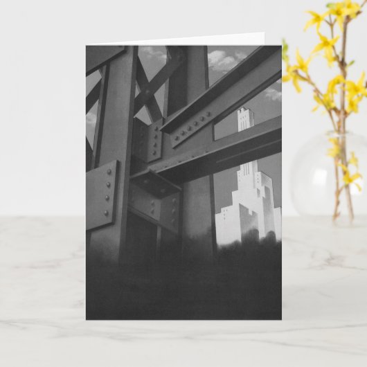 staalconstructie Skyscraper Architecture Kaart (Gele Bloem)