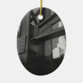 staalconstructie Skyscraper Architecture Keramisch Ornament (Voorkant)