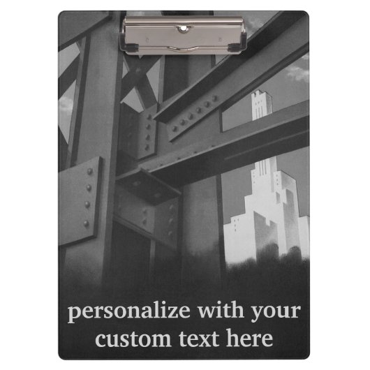 staalconstructie Skyscraper Architecture Klembord (Voorkant)