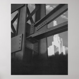  staalconstructie Skyscraper Architecture Poster