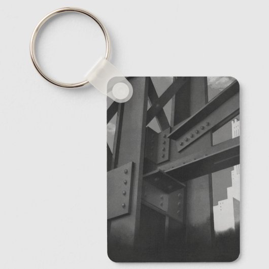  staalconstructie Skyscraper Architecture Sleutelhanger (Voorkant)