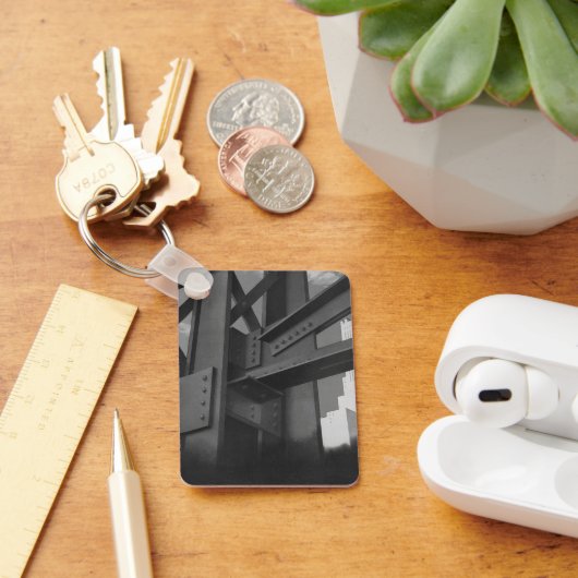  staalconstructie Skyscraper Architecture Sleutelhanger (Bureau)