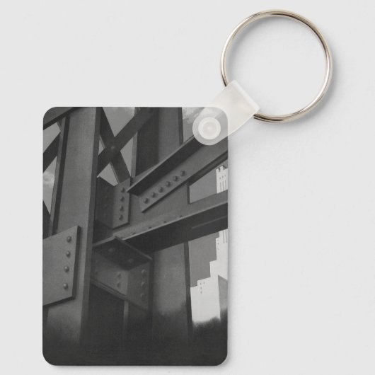 staalconstructie Skyscraper Architecture Sleutelhanger (Achterkant)