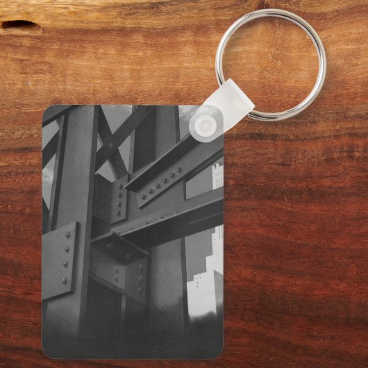 staalconstructie Skyscraper Architecture Sleutelhanger (Achterkant)