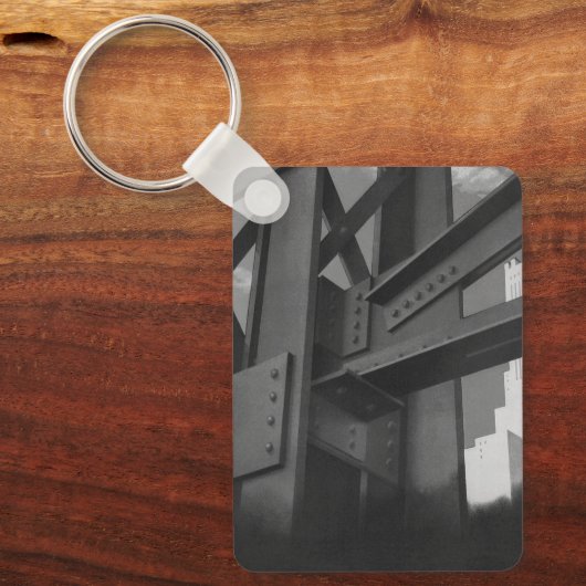 staalconstructie Skyscraper Architecture Sleutelhanger (Voorkant)