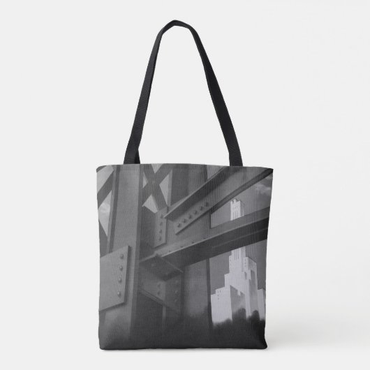  staalconstructie Skyscraper Architecture Tote Bag (Achterkant)