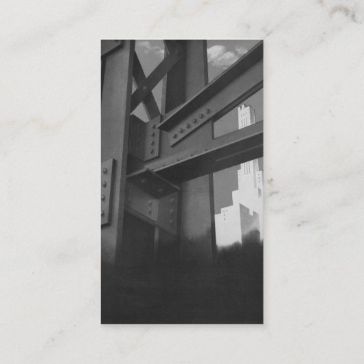  staalconstructie Skyscraper Architecture Visitekaartje (Achterkant)