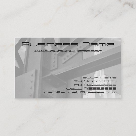  staalconstructie Skyscraper Architecture Visitekaartje (Voorkant)