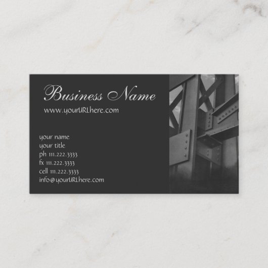 staalconstructie Skyscraper Architecture Visitekaartje (Voorkant)