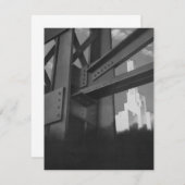  staalconstructie Skyscraper Invitation Kaart (Voorkant / Achterkant)