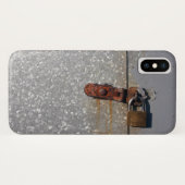 Staaldeuren vergrendeld met een roestvrijhangslot Case-Mate iPhone case (Achterkant (horizontaal))