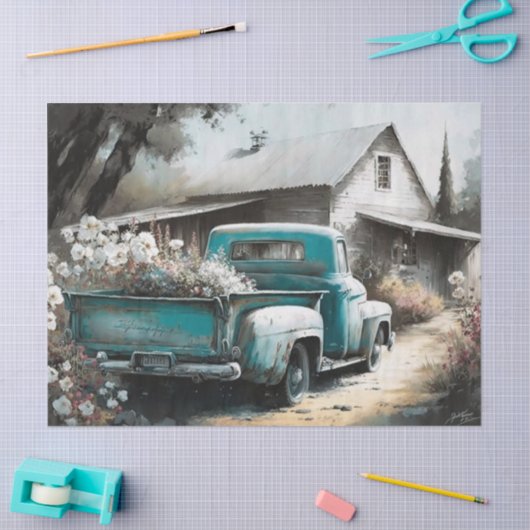  staaldocument Ford Truck Tissuepapier (Craft)