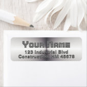 Staaletiketten Industriële Mannelijke Metaalblik Etiket (Insitu)