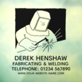 Staalfabricage- en lasvensterbekleding raamsticker (Vel 3)