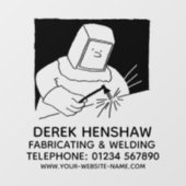 Staalfabricage- en lasvensterbekleding raamsticker (Vel)