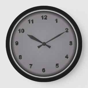 Staalgetal en zwart getal afdrukken grote klok