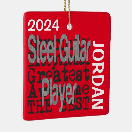 Staalgitaarspeler Keramisch Ornament (Rechts)