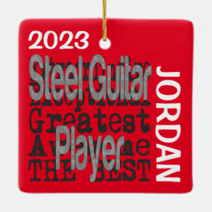 Staalgitaarspeler Keramisch Ornament