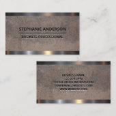 Staalglansmachine | Textielwand Visitekaartje (Voorkant / Achterkant)